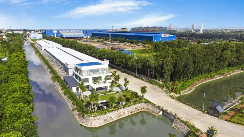 Khu công nghiệp sinh thái Nam Cầu Kiền (Hải Phòng) hấp dẫn các nhà đầu tư FDI nhờ định hướng giảm phát thải carbon.