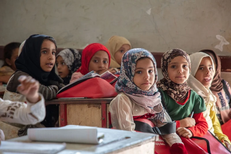 Xung đột khiến hàng triệu trẻ em Yemen không có cơ hội đến trường. 