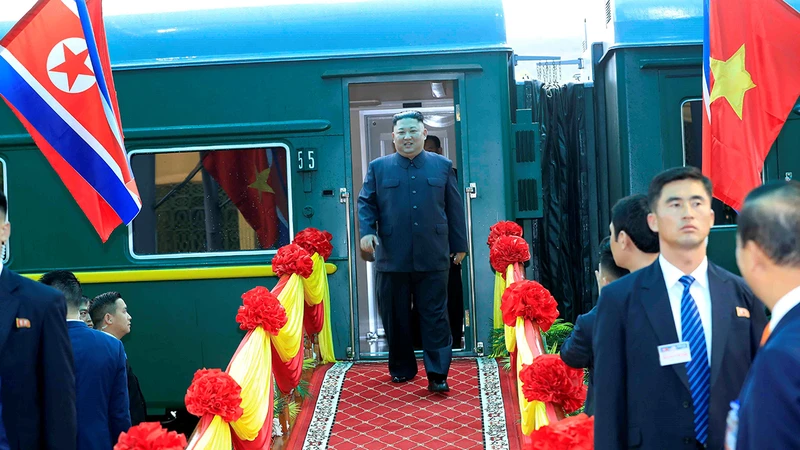 Nhà lãnh đạo Triều Tiên Kim Jong Un đến thăm Việt Nam (tháng 2/2019).