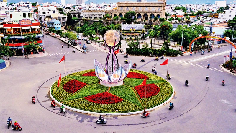 Khu vực Ngã bảy, thành phố Nha Trang. (Ảnh THÀNH AN)
