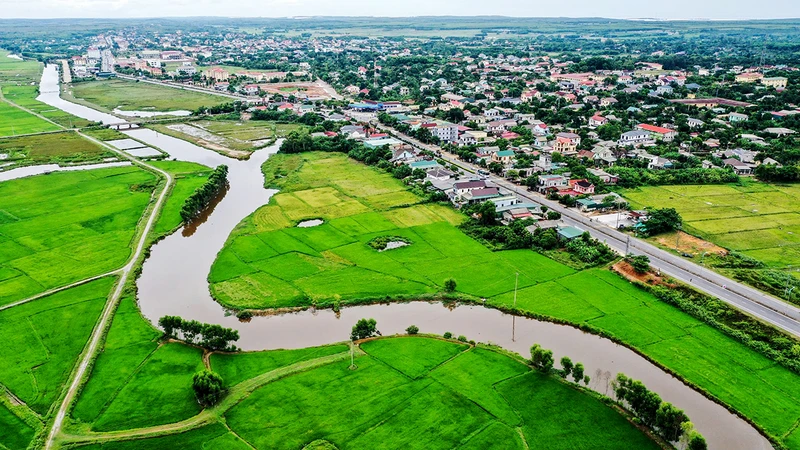 Một góc huyện nông thôn mới Vĩnh Linh.