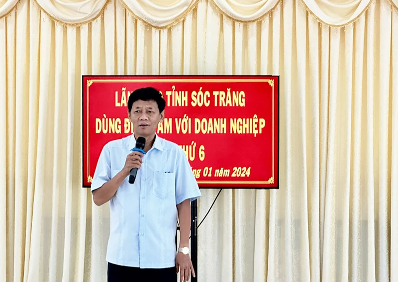 Bí thư Tỉnh ủy Sóc Trăng Lâm Văn Mẫn khẳng định sự phát triển của địa phương là nhờ sự nỗ lực của doanh nghiệp.