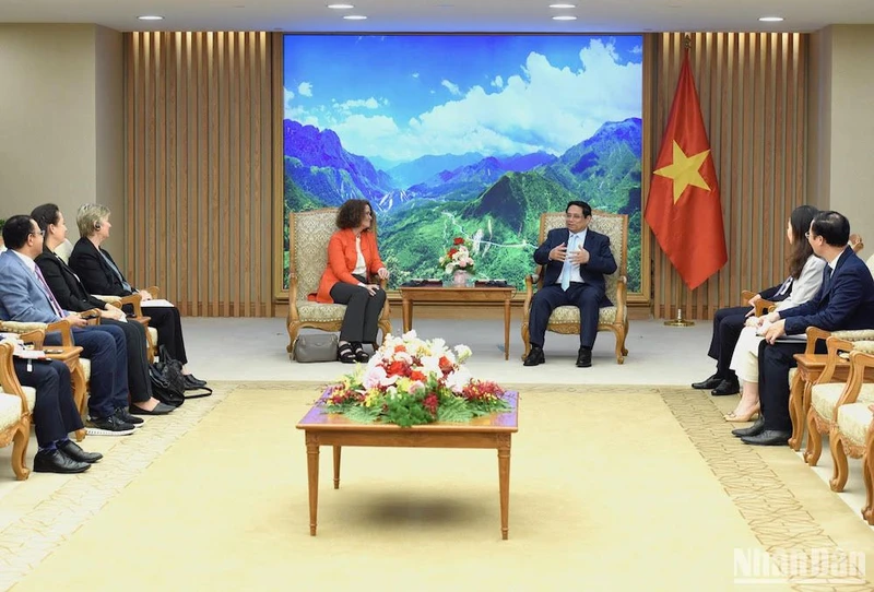 Thủ tướng Phạm Minh Chính tiếp bà Carolyn Turk, Giám đốc quốc gia Ngân hàng Thế giới (WB) tại Việt Nam đến chào từ biệt