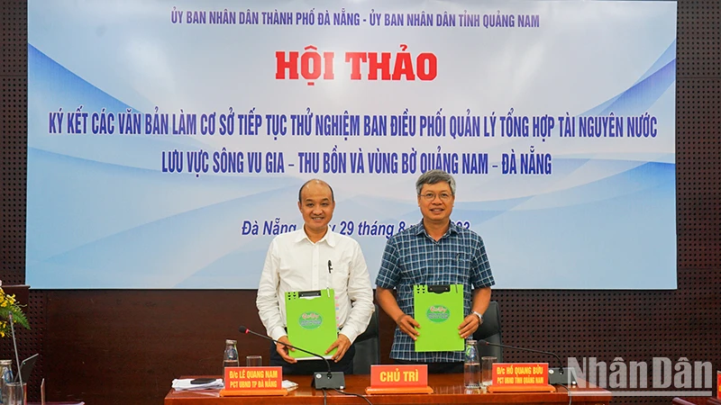 Hai địa phương ký kết phối hợp trong thời gian đến.