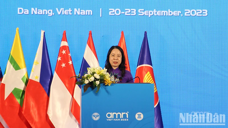 Phó Chủ tịch nước Võ Thị Ánh Xuân phát biểu khai mạc.