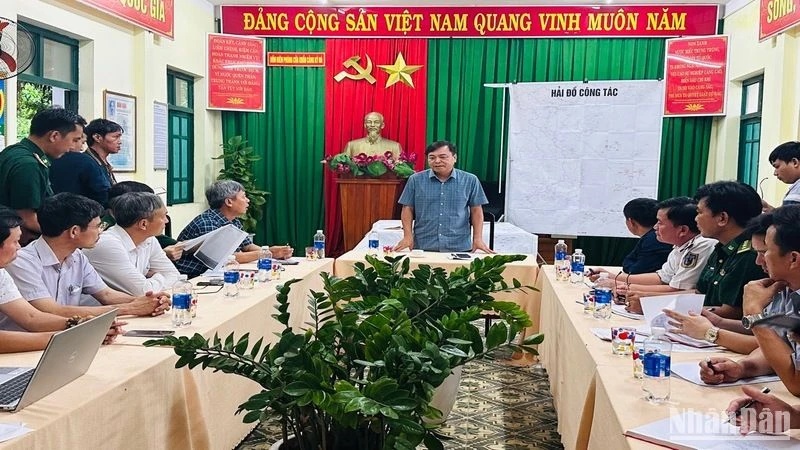 Thứ trưởng Nông nghiệp và Phát triển nông thôn Nguyễn Hoàng Hiệp, Phó Trưởng Ban Chỉ đạo quốc gia về Phòng, chống thiên tai đã làm việc với tỉnh Quảng Nam.