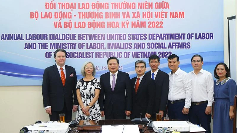 Các đại biểu dự Đối thoại lao động Việt Nam-Hoa Kỳ lần thứ 16 (Ảnh: Molisa).