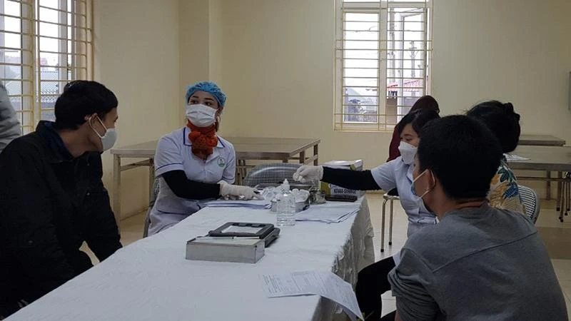 Khám bệnh tại Trung tâm Bảo trợ xã hội 1 Hà Nội. (Ảnh: Tâm Trung)