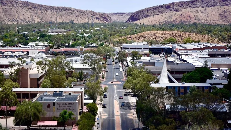 Mỏ đất hiếm thuộc sở hữu của Công ty Thăm dò khoáng sản Arafura của Australia, cách thị trấn Alice Springs khoảng 125 km về phía bắc. (Ảnh: ABC News)