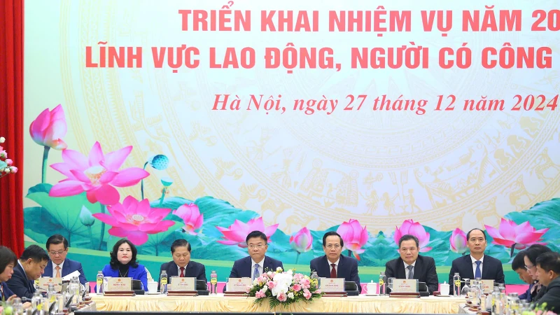 Quang cảnh hội nghị. (Ảnh: GIÁP TỐNG)