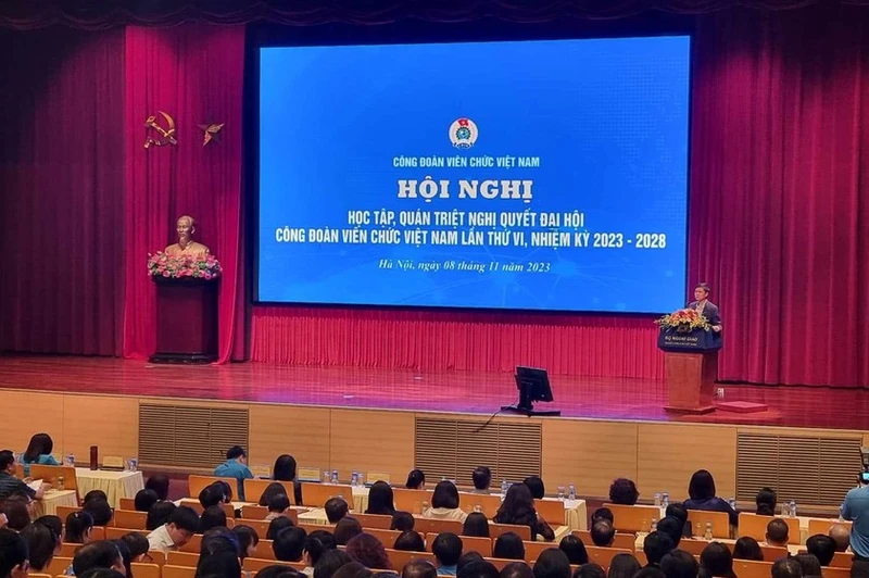 Hội nghị học tập, quán triệt Nghị quyết Đại hội Công đoàn Viên chức Việt Nam lần thứ VI.