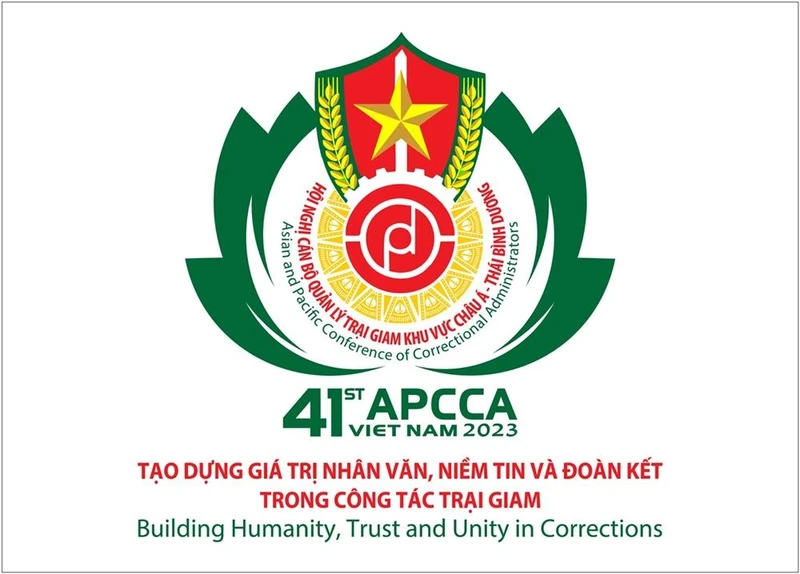 Biểu trưng Hội nghị cán bộ quản lý trại giam khu vực châu Á-Thái Bình Dương.