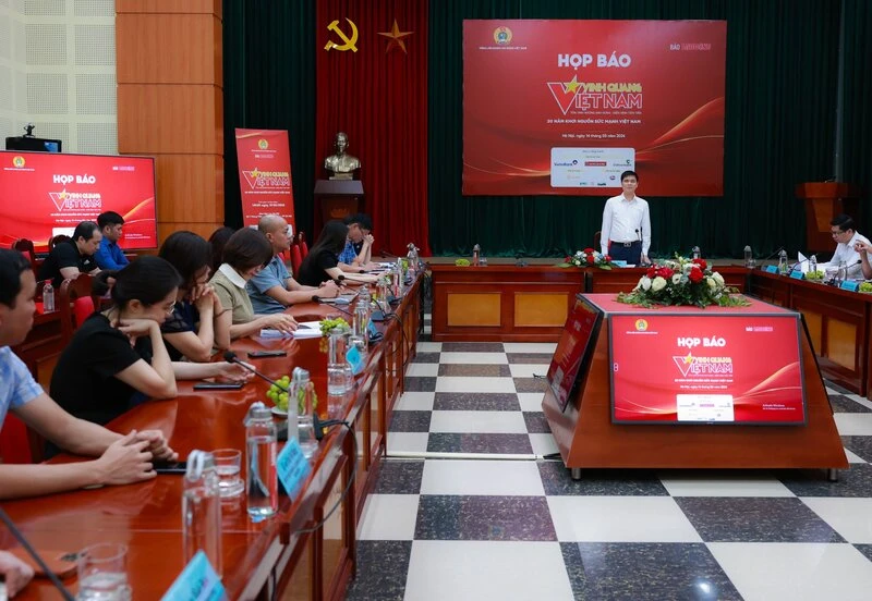 Họp báo Chương trình Vinh quang Việt Nam năm 2024.