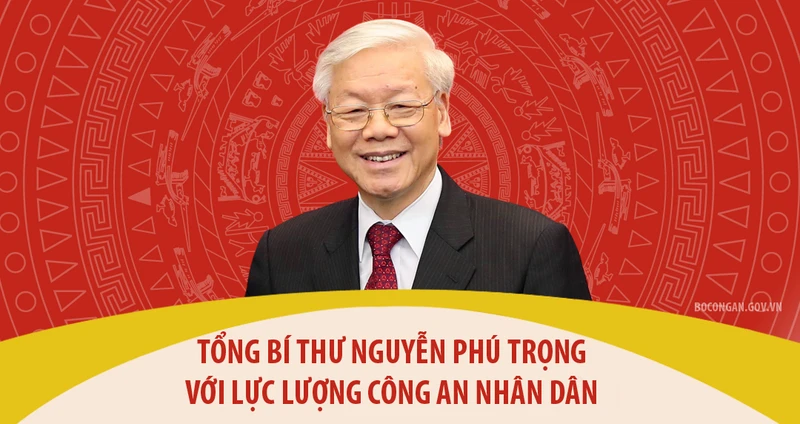 [Ảnh] Tổng Bí thư Nguyễn Phú Trọng với lực lượng Công an nhân dân