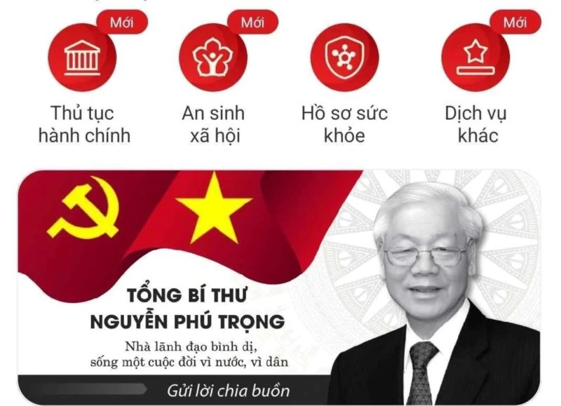 Sổ tang điện tử trên ứng dụng VNeID.