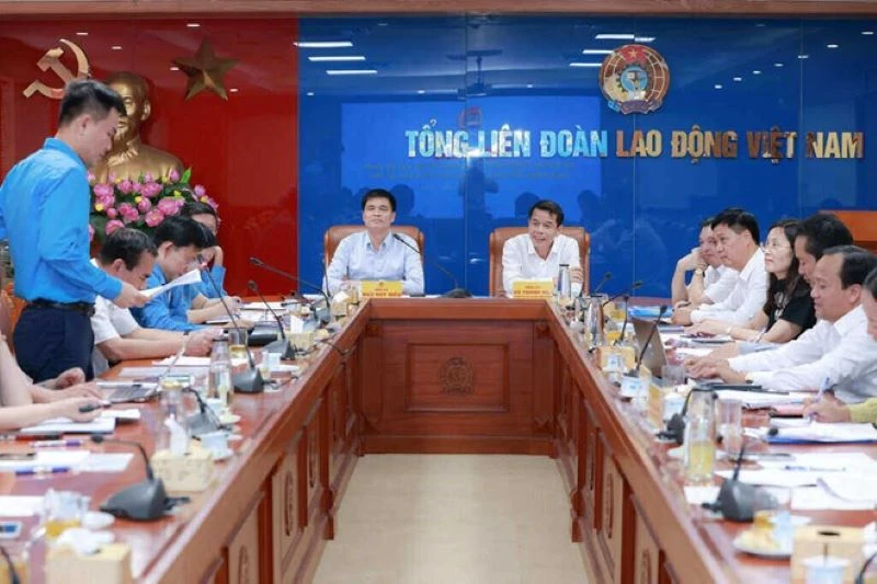 Toàn cảnh buổi làm việc.