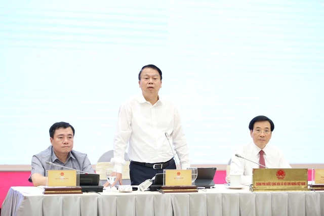 Thứ trưởng Bộ Tài chính Nguyễn Đức Chi nói về quản lý chống thất thu thuế đối với hình thức livestream bán hàng. Ảnh: VGP