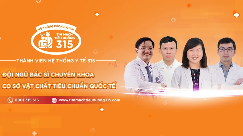 Hệ thống Y Tế Tim Mạch - Tiểu Đường 315 nơi chăm sóc sức khỏe toàn diện cho mọi người. Tại đây có đội ngũ Bác sĩ chuyên khoa giàu kinh nghiệm đến từ các Bệnh viện hàng đầu, cung cấp dịch vụ chăm sóc sức khỏe toàn diện đạt chuẩn Quốc tế.