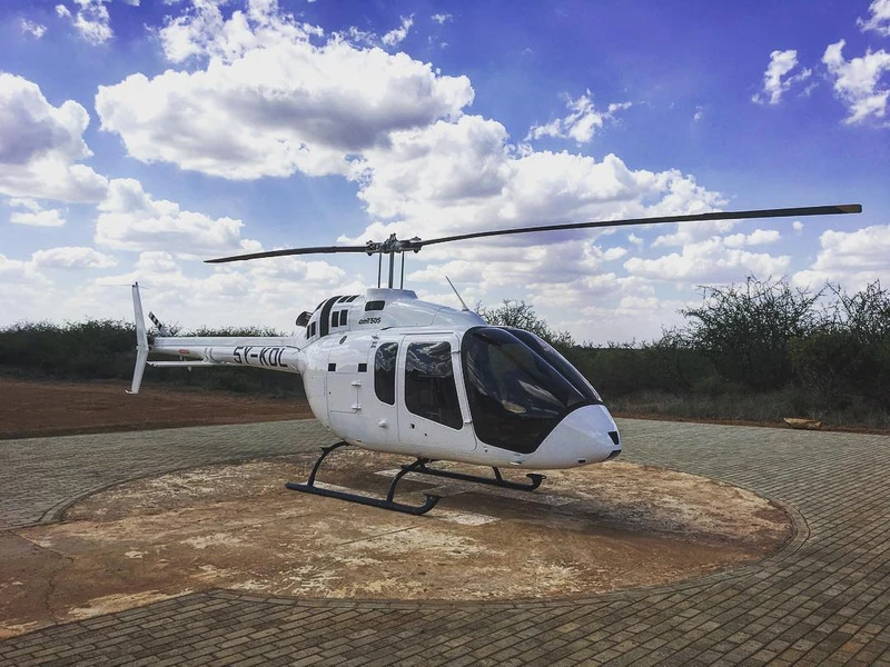 Trực thăng Bell 505 trước khi gặp nạn tại Kenya năm 2019. Ảnh verticalmag.com