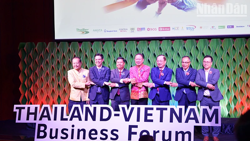 Các đại biểu tham dự Diễn đàn Doanh nghiệp Thái Lan-Việt Nam 2023. (Ảnh: ĐINH TRƯỜNG)