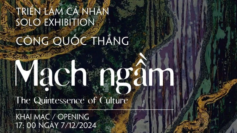 Triển lãm "Mạch ngầm" của họa sĩ Công Quốc Thắng sẽ giới thiệu 36 bức tranh sơn mài.