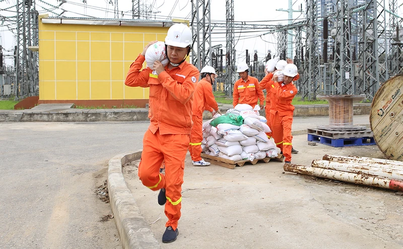 Các đơn vị của Tập đoàn Điện lực Việt Nam (EVN) tại những khu vực dự kiến bão đổ bộ đang tích cực triển khai các phương án phòng, chống lụt bão. 