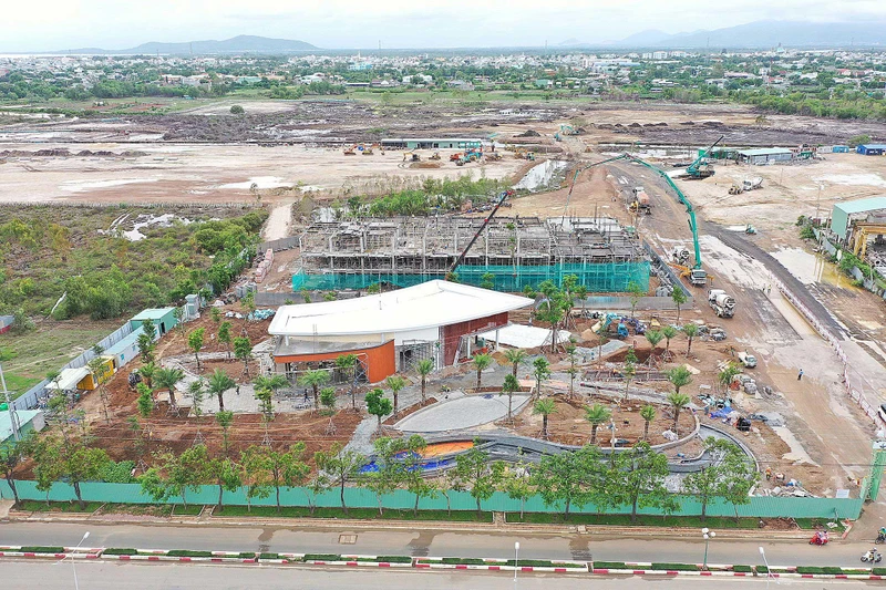 Dự án Vườn Xuân (thành phố Vũng Tàu, tỉnh Bà Rịa-Vũng Tàu) có đất công bị xen kẹt. (Ảnh THÀNH HUY)