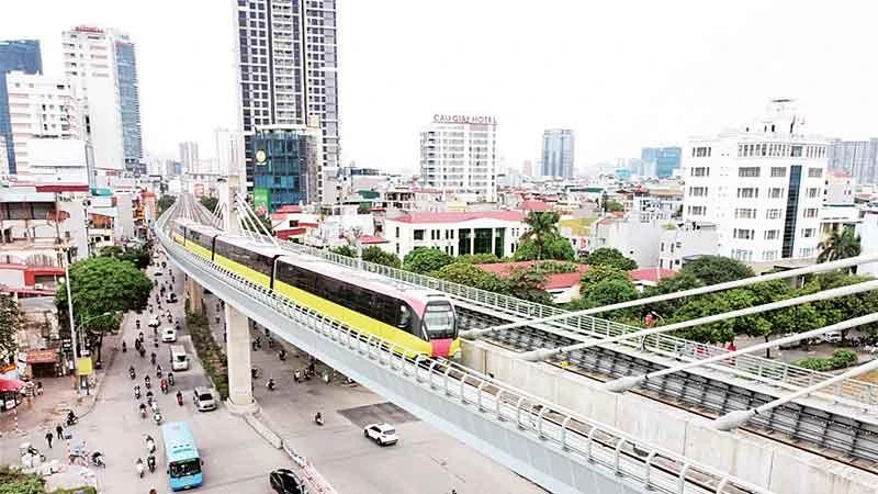 Đoạn trên cao tuyến đường sắt đô thị Nhổn-Ga Hà Nội đã sẵn sàng đưa vào khai thác.