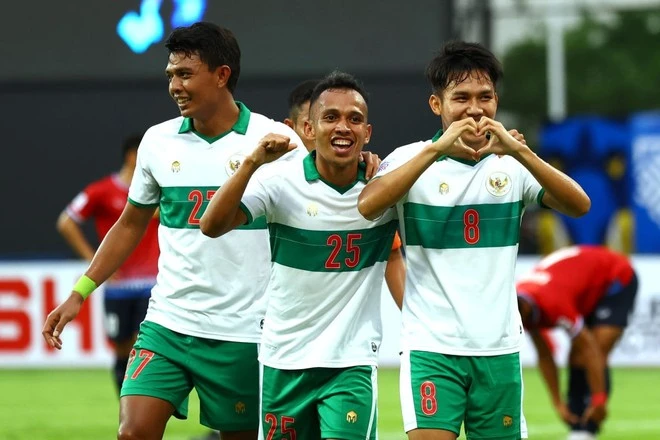 Ảnh minh họa: Các cầu thủ Indonesia ăn mừng một bàn thắng. (Ảnh: Reuters)