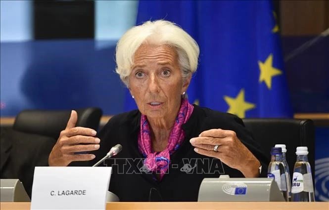 Chủ tịch Ngân hàng Trung ương châu Âu (ECB) Christine Lagarde. (Ảnh: AFP/TTXVN)