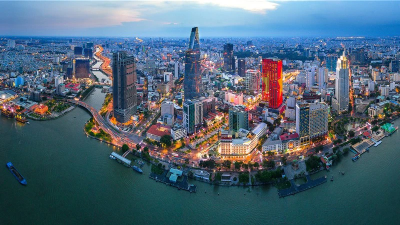 Một góc thành phố Hồ Chí Minh. (Ảnh: Báo Điện tử Chính phủ)