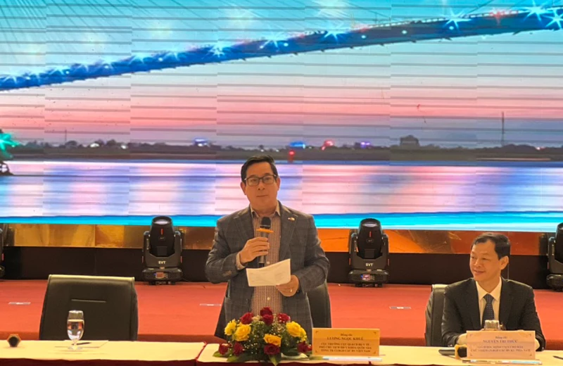 PGS, TS Lương Ngọc Khuê phát biểu tại hội nghị.
