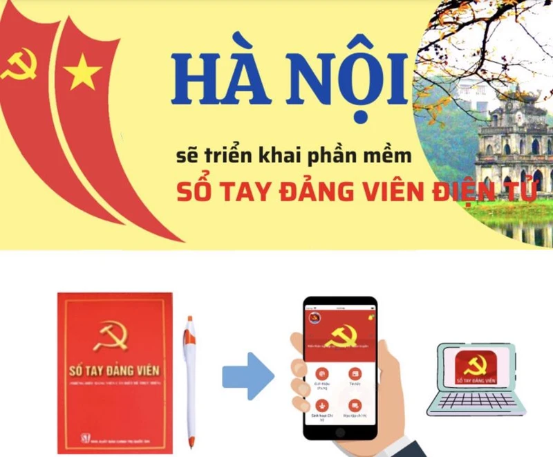 Thành ủy Hà Nội yêu cầu các đảng bộ triển khai cài đặt phần mềm “Sổ tay đảng viên điện tử” đến các đảng viên, hoàn thành trong tháng 4/2023.