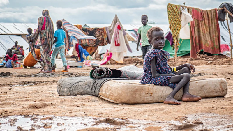 Nạn đói đang đe dọa hàng triệu người dân Sudan.