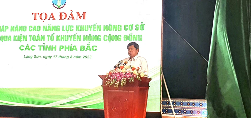 Thứ trưởng Nông nghiệp và Phát triển nông thôn Trần Thanh Nam phát biểu tại buổi tọa đàm.