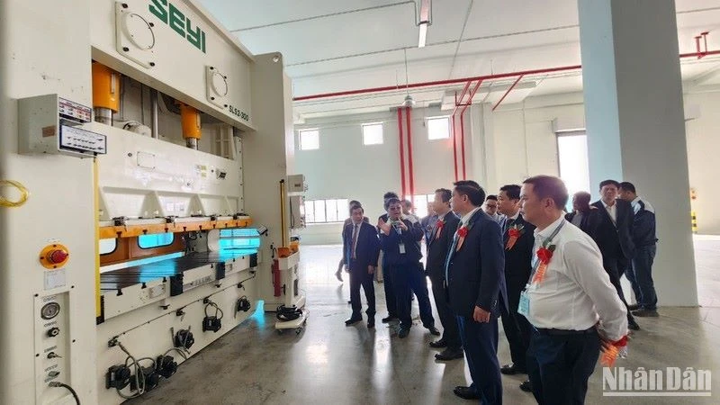 Dự án Nhà máy sản xuất linh kiện điện tử do Công ty TNHH Lotes Việt Nam đầu tư đã đi vào hoạt động tại khu công nghiệp Liên Hà Thái tháng 2/2023.