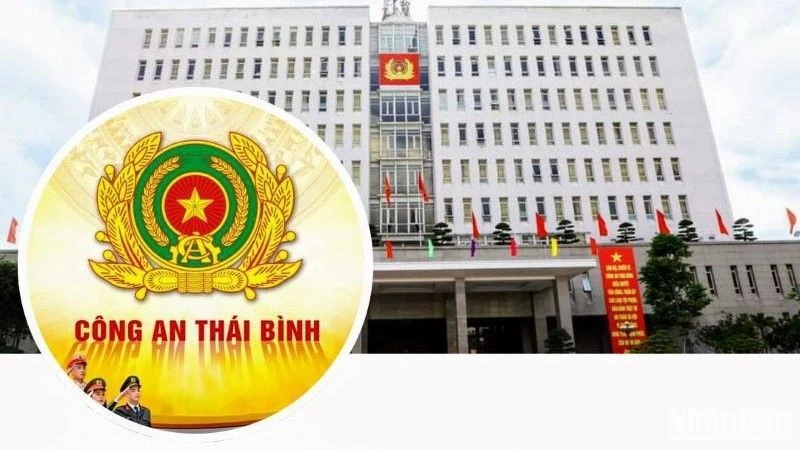 Giao diện Trang thông tin Công an tỉnh Thái Bình. (Ảnh chụp màn hình)