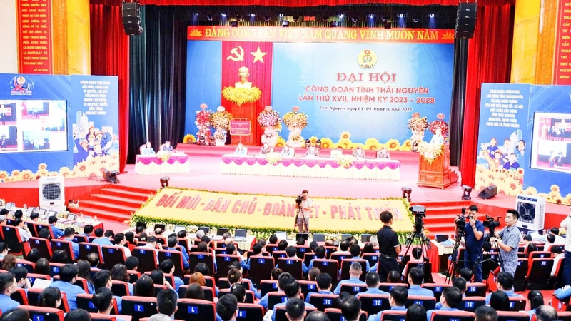 Đại hội Công đoàn tỉnh Thái Nguyên lần thứ 17, nhiệm kỳ 2023-2028.