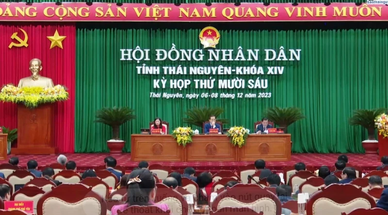 Hội đồng nhân dân tỉnh Thái Nguyên họp kỳ thứ 16, xem xét tình hình năm 2023 và đề ra mục tiêu, giải pháp phát triển kinh tế-xã hội năm 2024.