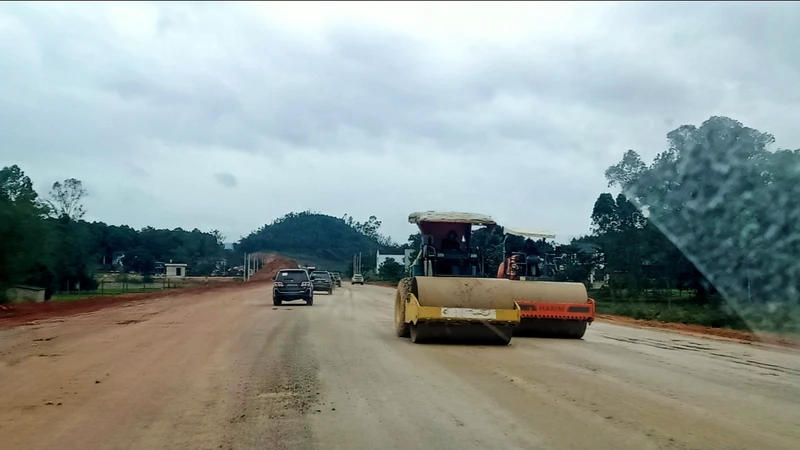 Dự kiến đường liên kết Thái Nguyên-Bắc Giang-Vĩnh Phúc sẽ hoàn thành vào cuối năm nay.