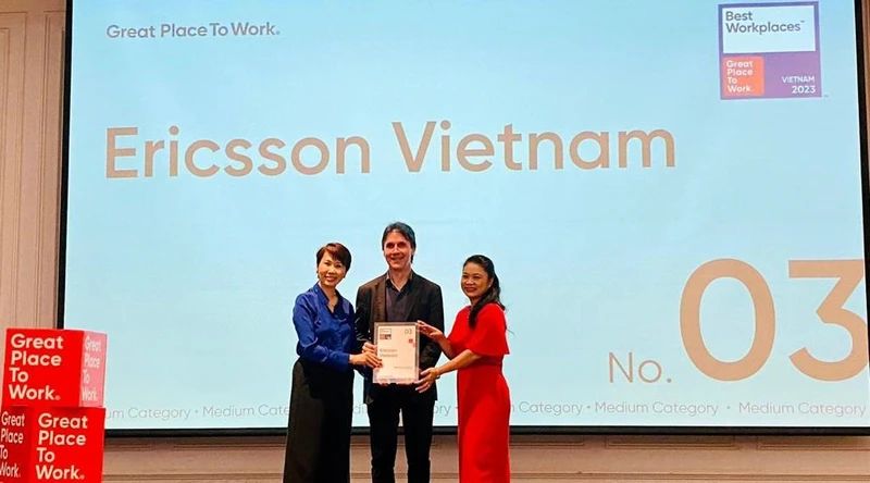 Ericsson lọt top 10 nơi làm việc tuyệt vời nhất tại Việt Nam năm 2023