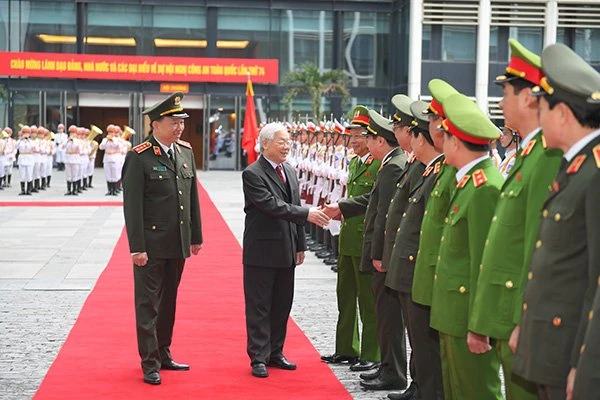 Tổng Bí thư, Chủ tịch nước Nguyễn Phú Trọng dự Hội nghị Công an toàn quốc lần thứ 74.