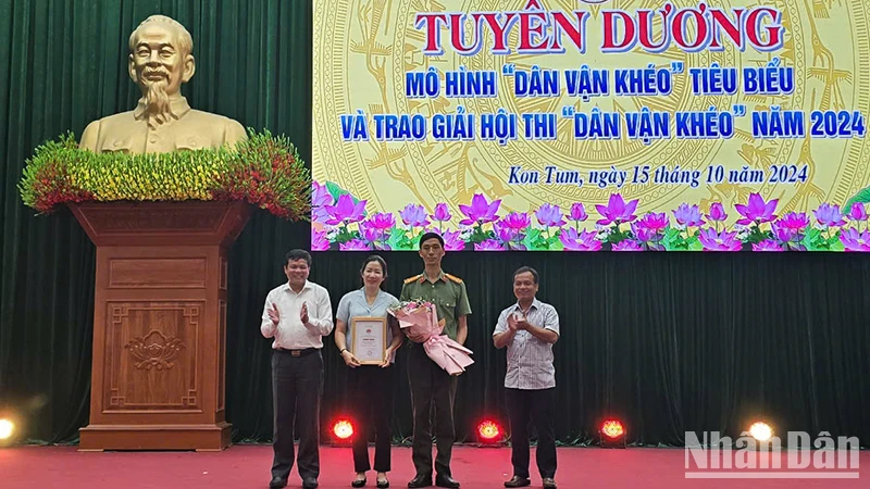 Công an tỉnh Kon Tum xuất sắc đạt giải nhất hội thi.