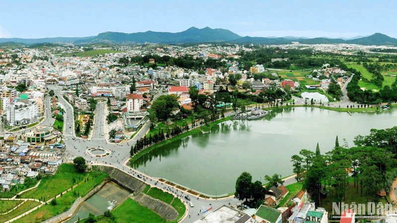 Khu vực trung tâm thành phố Đà Lạt.