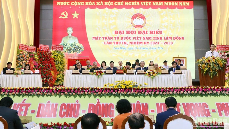 Đại hội đại biểu Mặt trận Tổ quốc Việt Nam tỉnh Lâm Đồng lần thứ 9 diễn ra trong 2 ngày 15 và 16/8 tại thành phố Đà Lạt.