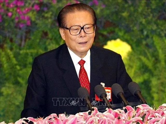 Nguyên Tổng Bí thư, Chủ tịch Trung Quốc Giang Trạch Dân. (Ảnh: AFP/TTXVN)