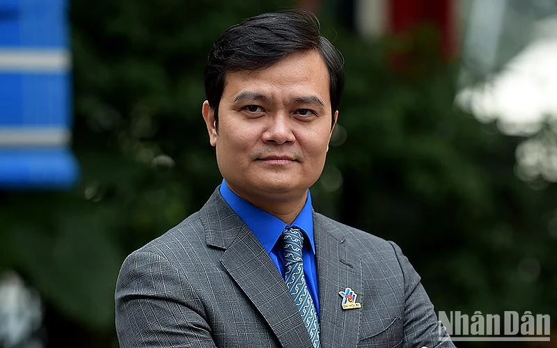 Đồng chí Bùi Quang Huy, Ủy viên dự khuyết Trung ương Đảng, Bí thư thứ nhất Trung ương Đoàn khóa XII, nhiệm kỳ 2022-2027.