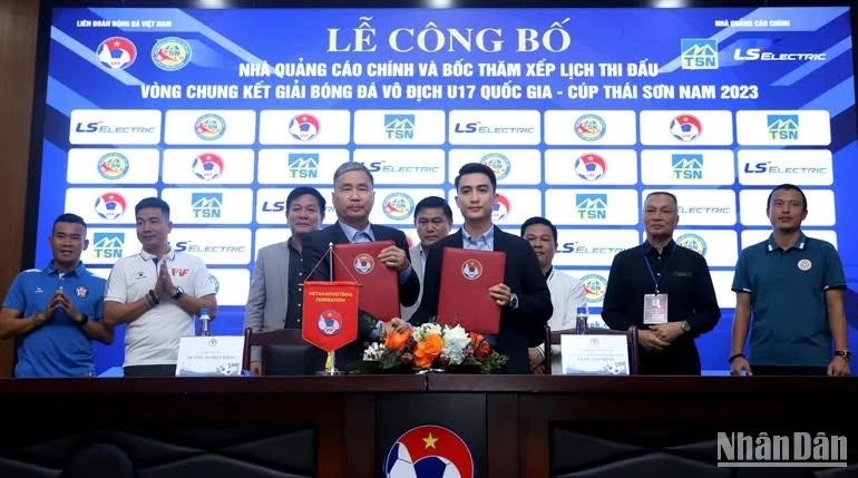 Lễ công bố tại trụ sở Liên đoàn bóng đá Việt Nam.
