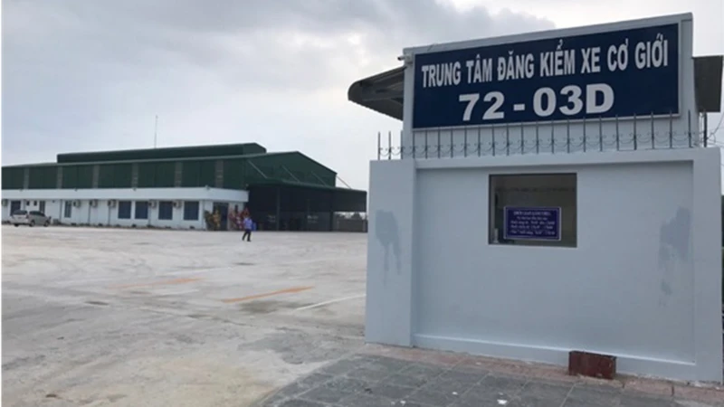 Trung tâm đăng kiểm 72-03D tỉnh Bà Rịa-Vũng Tàu.