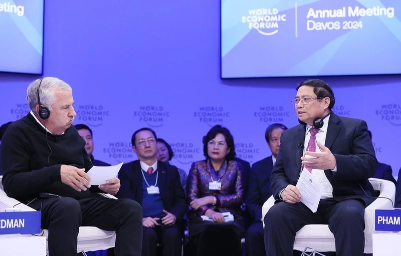 Thủ tướng Phạm Minh Chính tham gia đối thoại chính sách "Việt Nam: Định hướng tầm nhìn toàn cầu". 